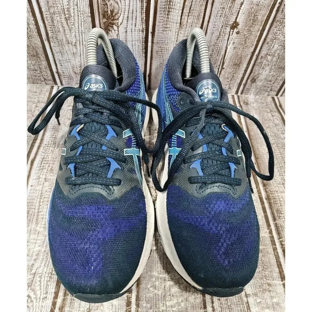 Asics Gel-Nimbus 23 Women's Size 8 Running Shoes Blue Black 1012A885 - Picture 4 of 8